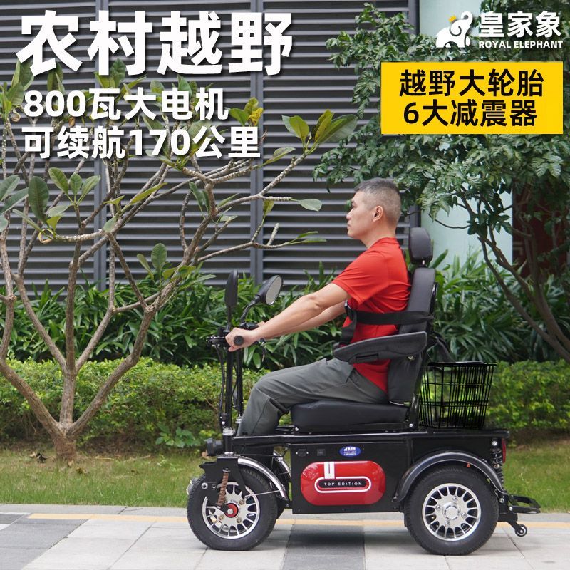 双把手单座越野代步车带后框