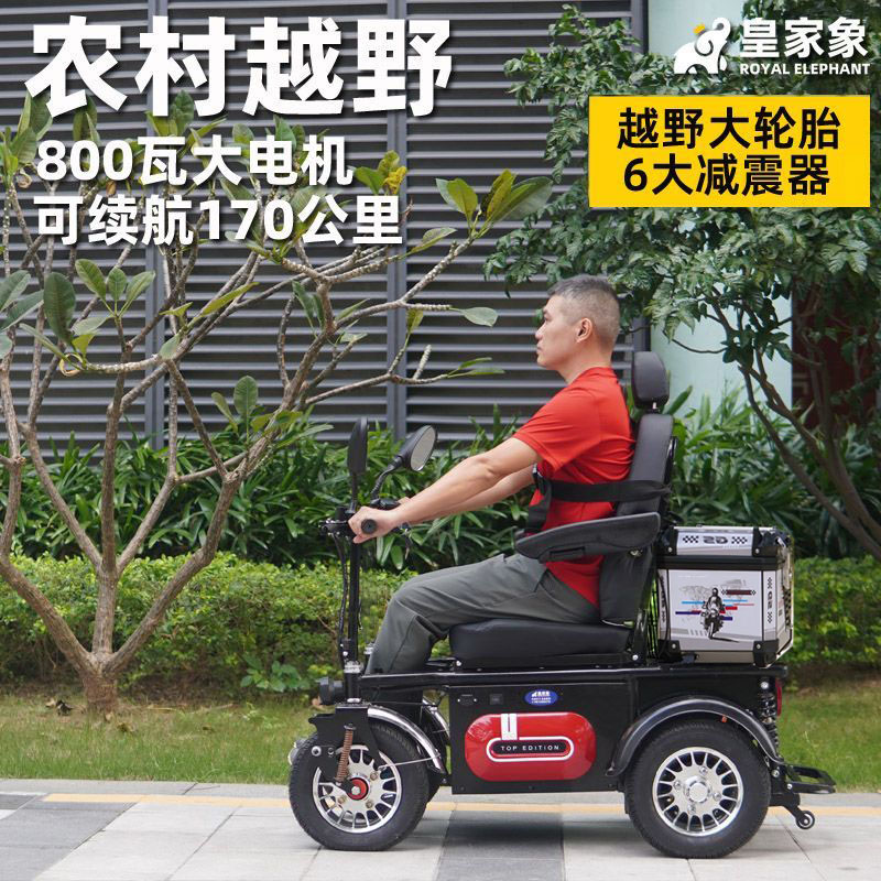 中把手单座隐藏油电混合越野代步车